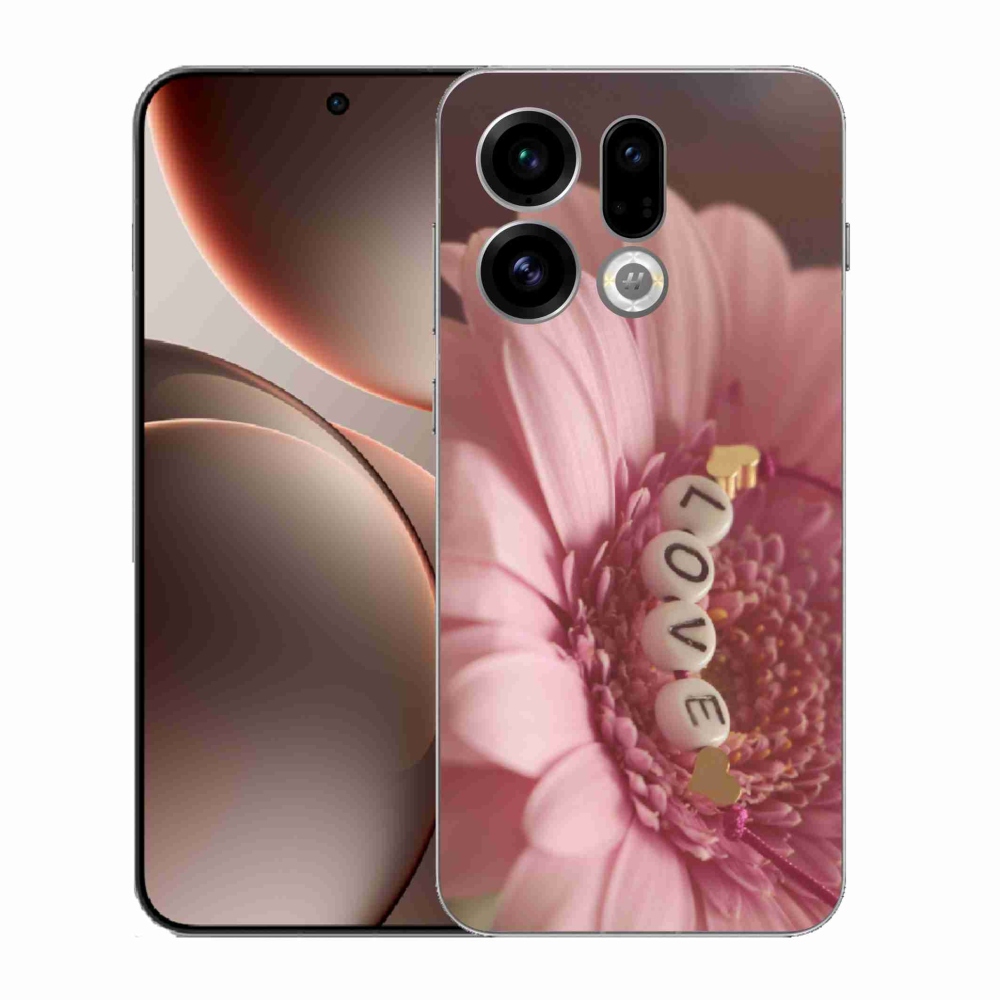 Gelový kryt mmCase na Oppo Find X9 - přívěsek love