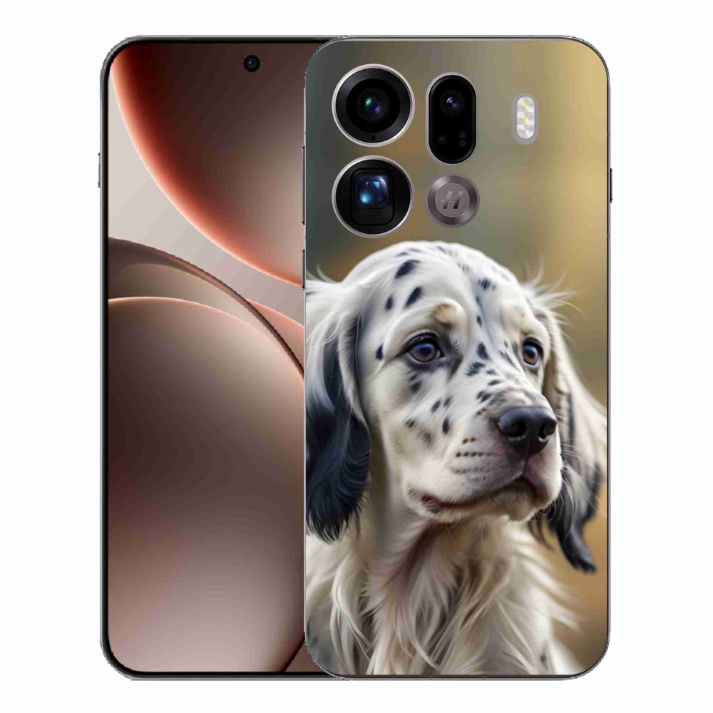 Gelový kryt mmCase na Oppo Find X9 Pro - anglický setr