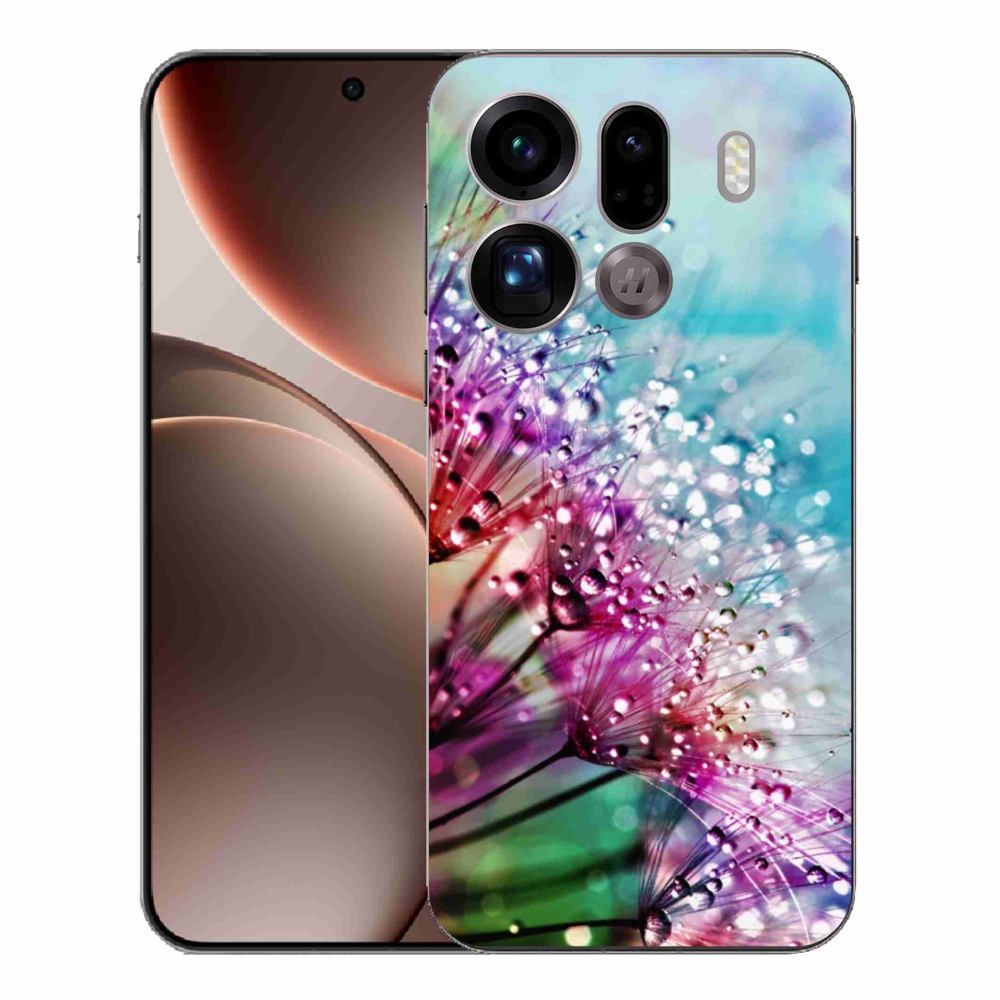 Gelový kryt mmCase na Oppo Find X9 Pro - barevné květy