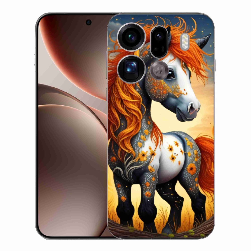 Gelový kryt mmCase na Oppo Find X9 Pro - barevný poník