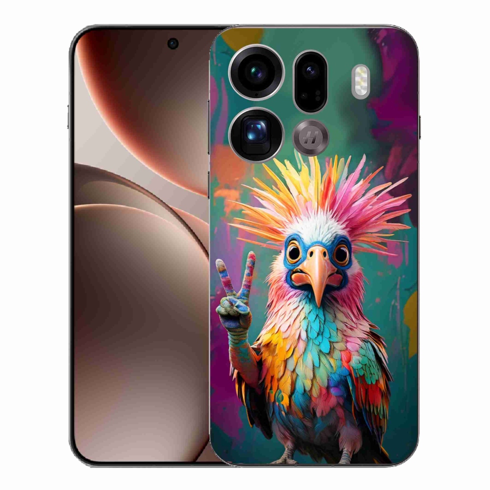 Gelový kryt mmCase na Oppo Find X9 Pro - barevný rebel