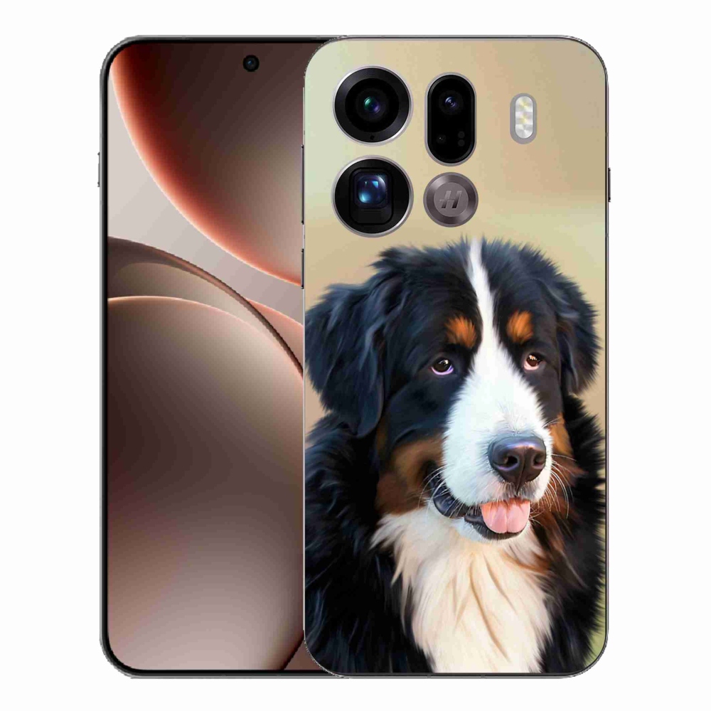Gelový kryt mmCase na Oppo Find X9 Pro - bernský salašnický pes