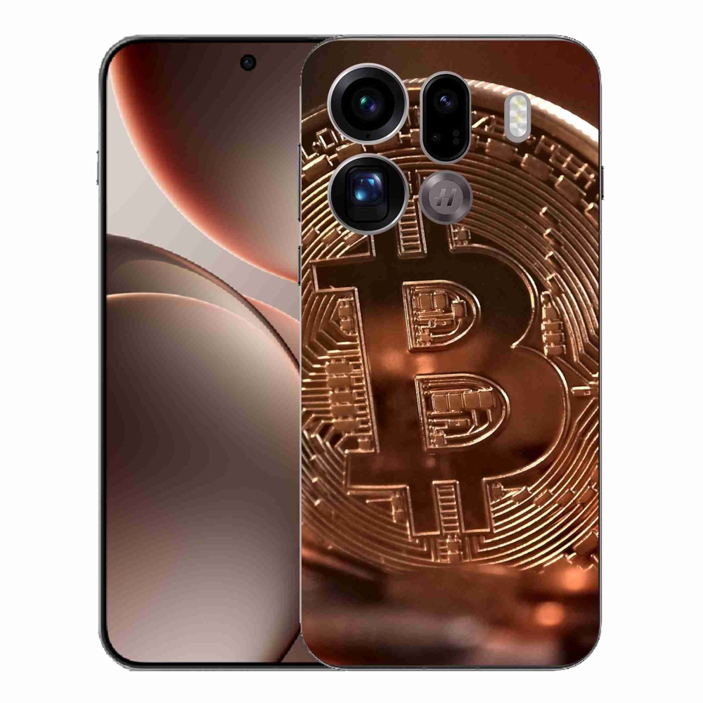 Gelový kryt mmCase na Oppo Find X9 Pro - bitcoin