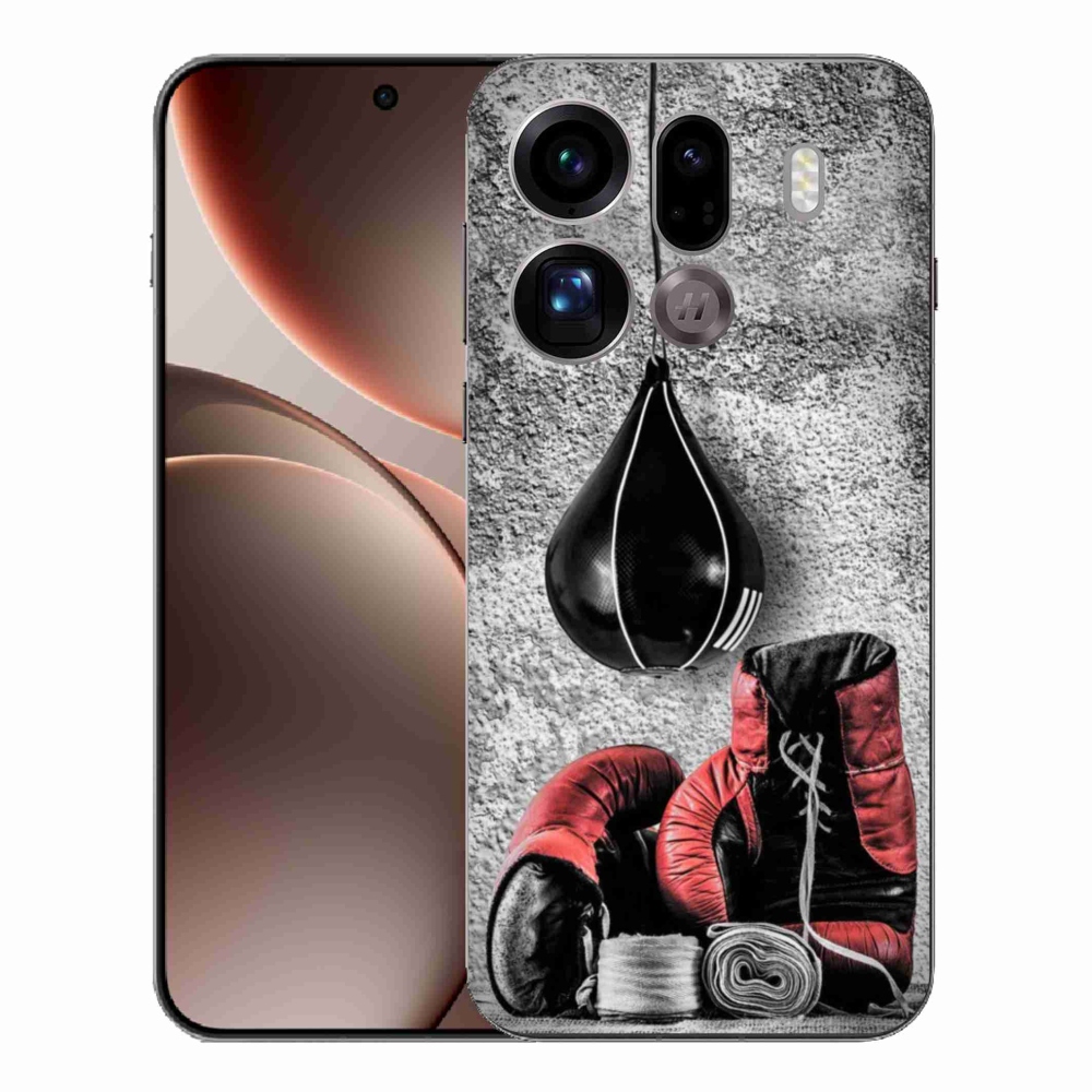 Gelový kryt mmCase na Oppo Find X9 Pro - boxovací pytel a rukavice