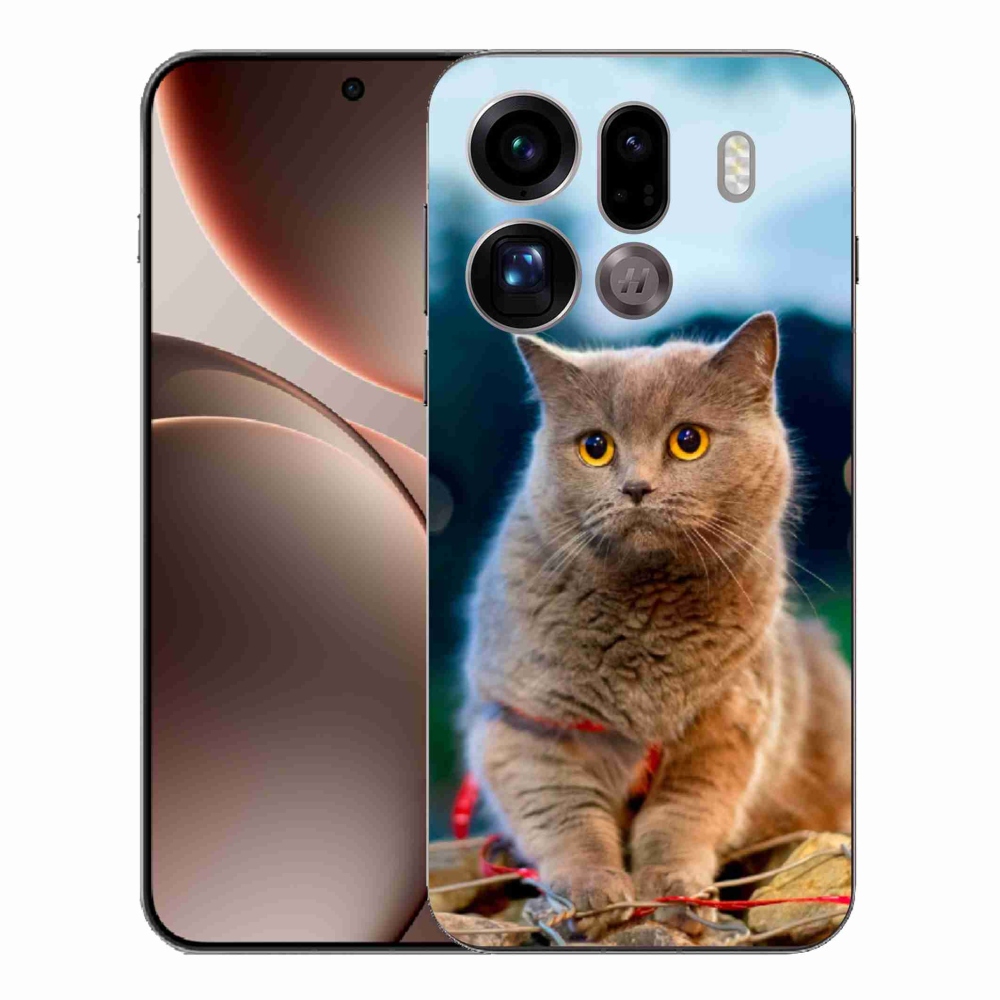 Gelový kryt mmCase na Oppo Find X9 Pro - britská modrá 2