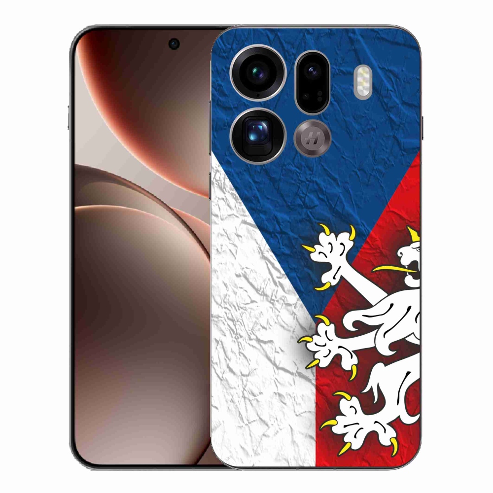 Gelový kryt mmCase na Oppo Find X9 Pro - česká vlajka 1