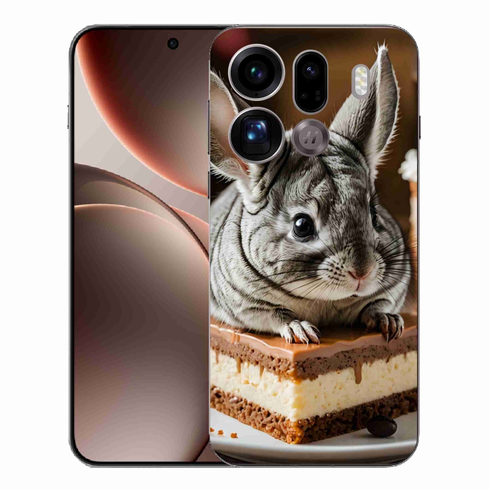 Gelový kryt mmCase na Oppo Find X9 Pro - činčila