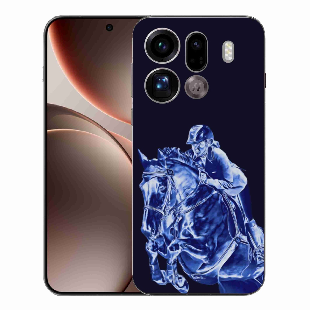 Gelový kryt mmCase na Oppo Find X9 Pro - dostihový kůň