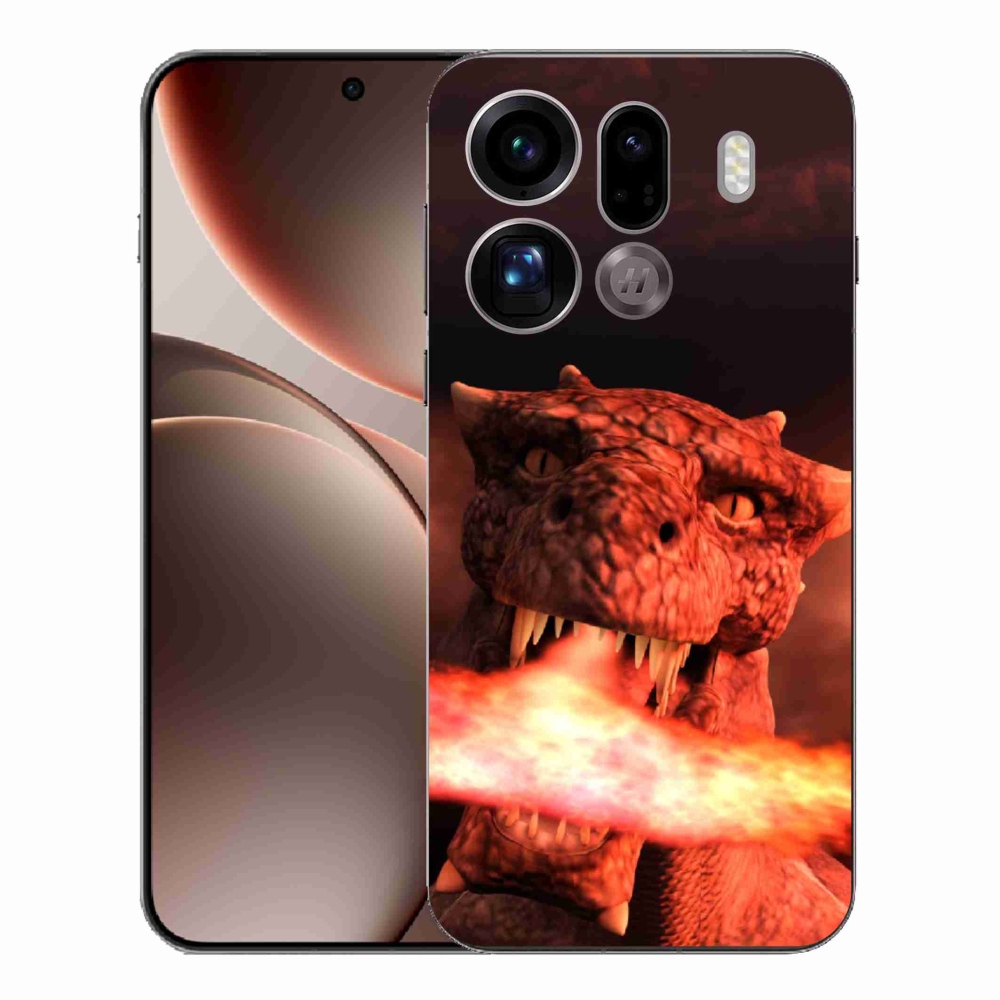 Gelový kryt mmCase na Oppo Find X9 Pro - drak