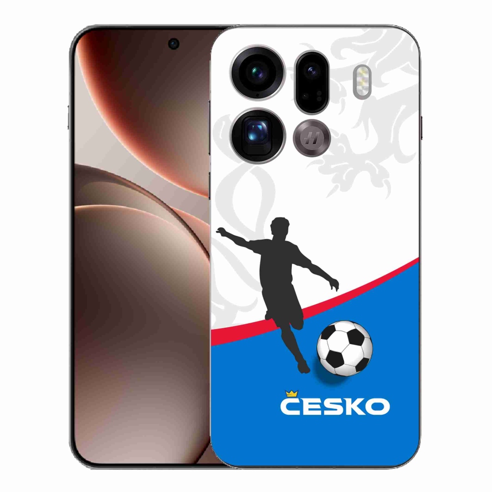 Gelový kryt mmCase na Oppo Find X9 Pro - fotbal Česko 1