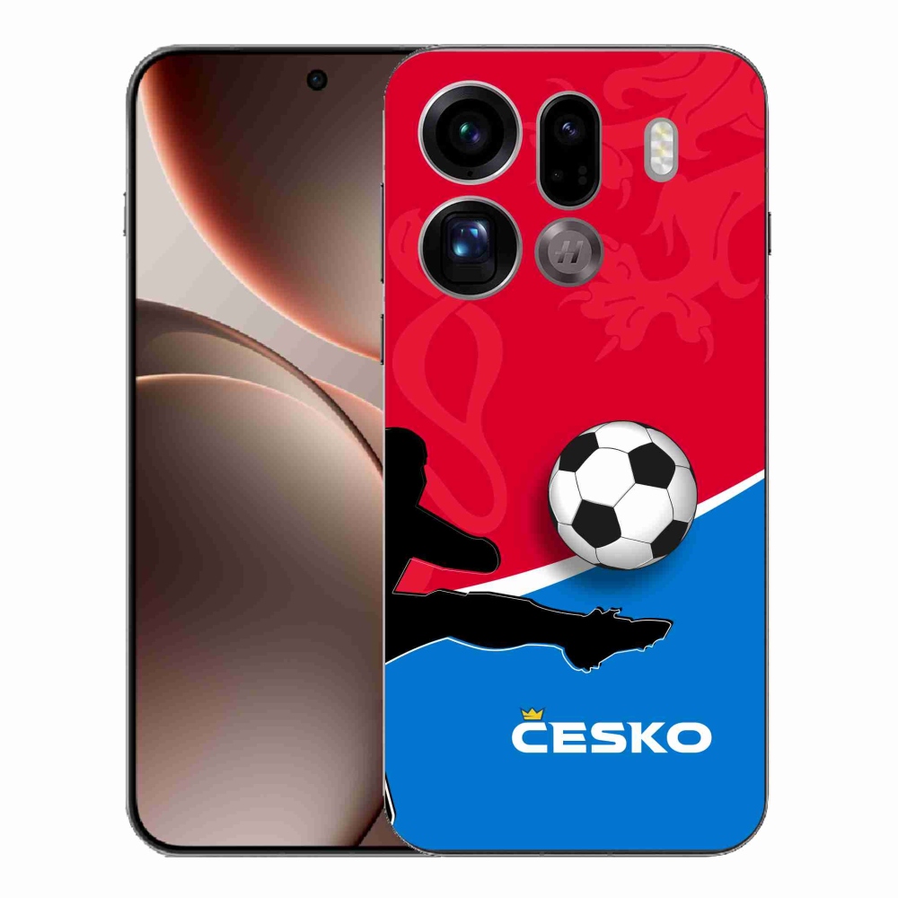 Gelový kryt mmCase na Oppo Find X9 Pro - fotbal Česko 2