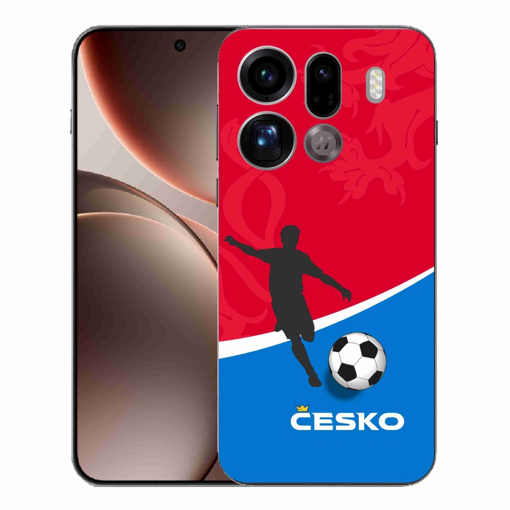 Gelový kryt mmCase na Oppo Find X9 Pro - fotbal Česko