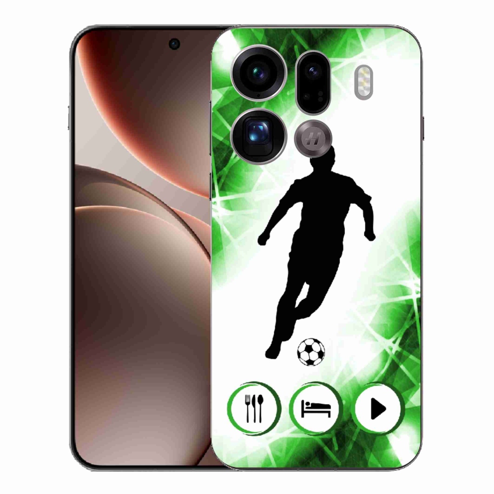 Gelový kryt mmCase na Oppo Find X9 Pro - fotbalista