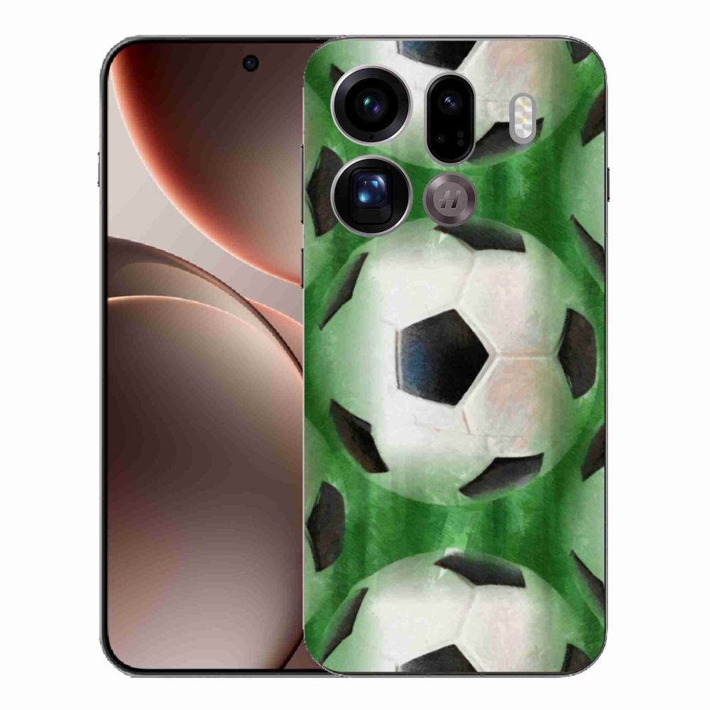 Gelový kryt mmCase na Oppo Find X9 Pro - fotbalový míč
