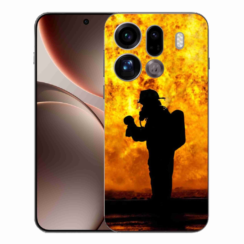 Gelový kryt mmCase na Oppo Find X9 Pro - hasič