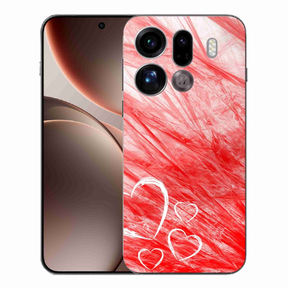 Gelový kryt mmCase na Oppo Find X9 Pro - heart