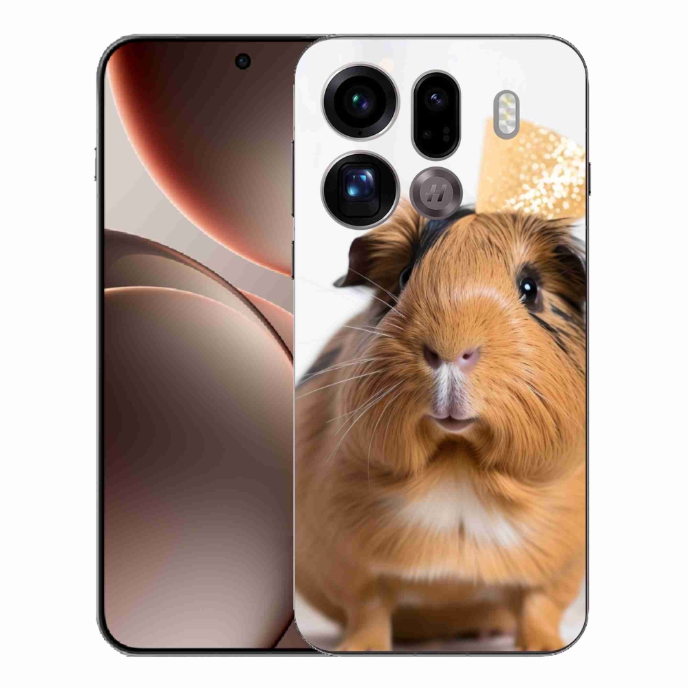 Gelový kryt mmCase na Oppo Find X9 Pro - hnědé morče