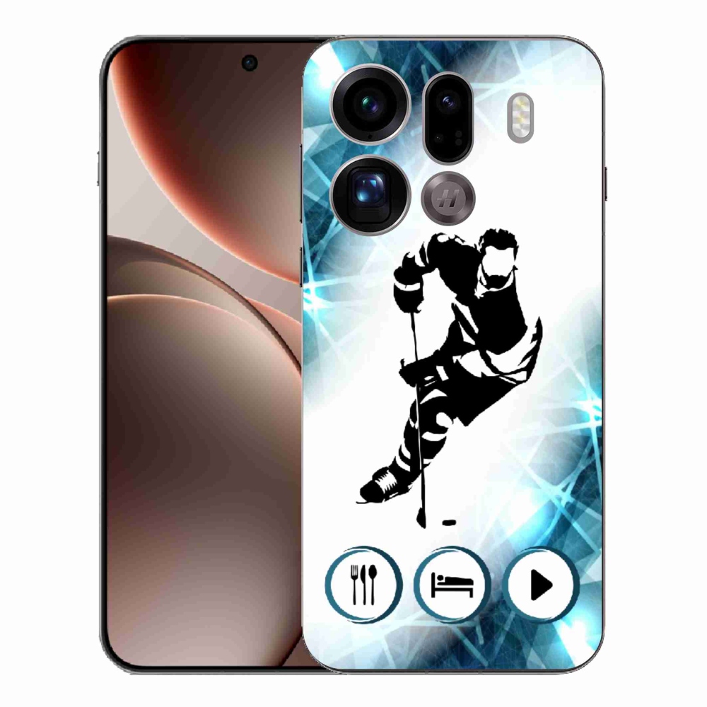 Gelový kryt mmCase na Oppo Find X9 Pro - hokej 1
