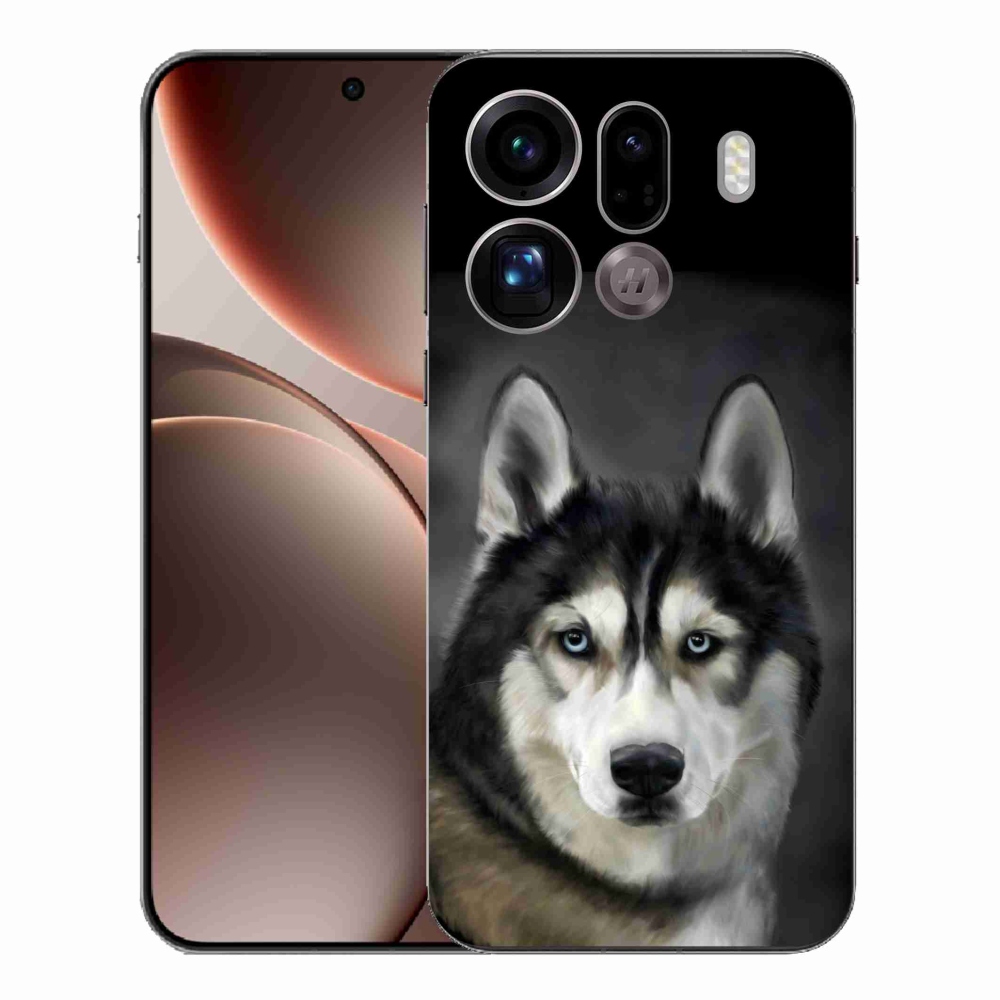 Gelový kryt mmCase na Oppo Find X9 Pro - husky