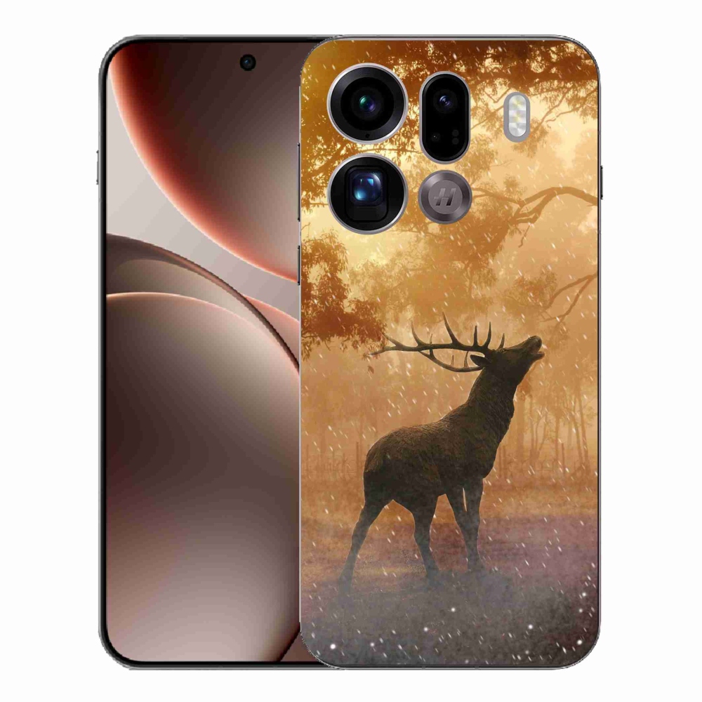 Gelový kryt mmCase na Oppo Find X9 Pro - jelen v říji
