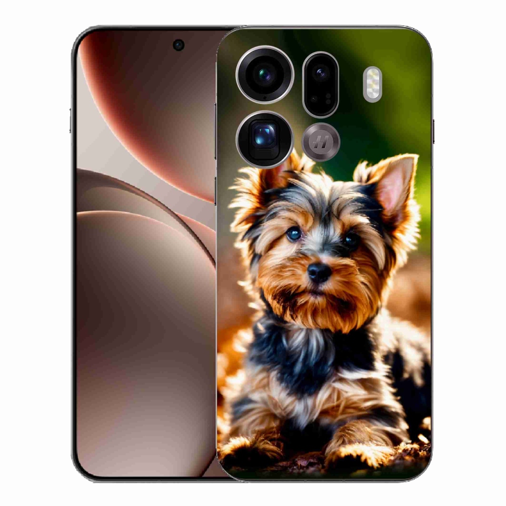 Gelový kryt mmCase na Oppo Find X9 Pro - jorkšír 10