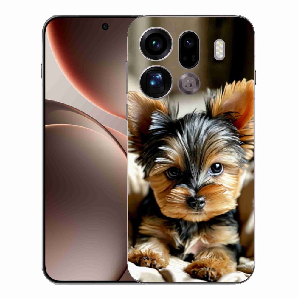 Gelový kryt mmCase na Oppo Find X9 Pro - jorkšír 11