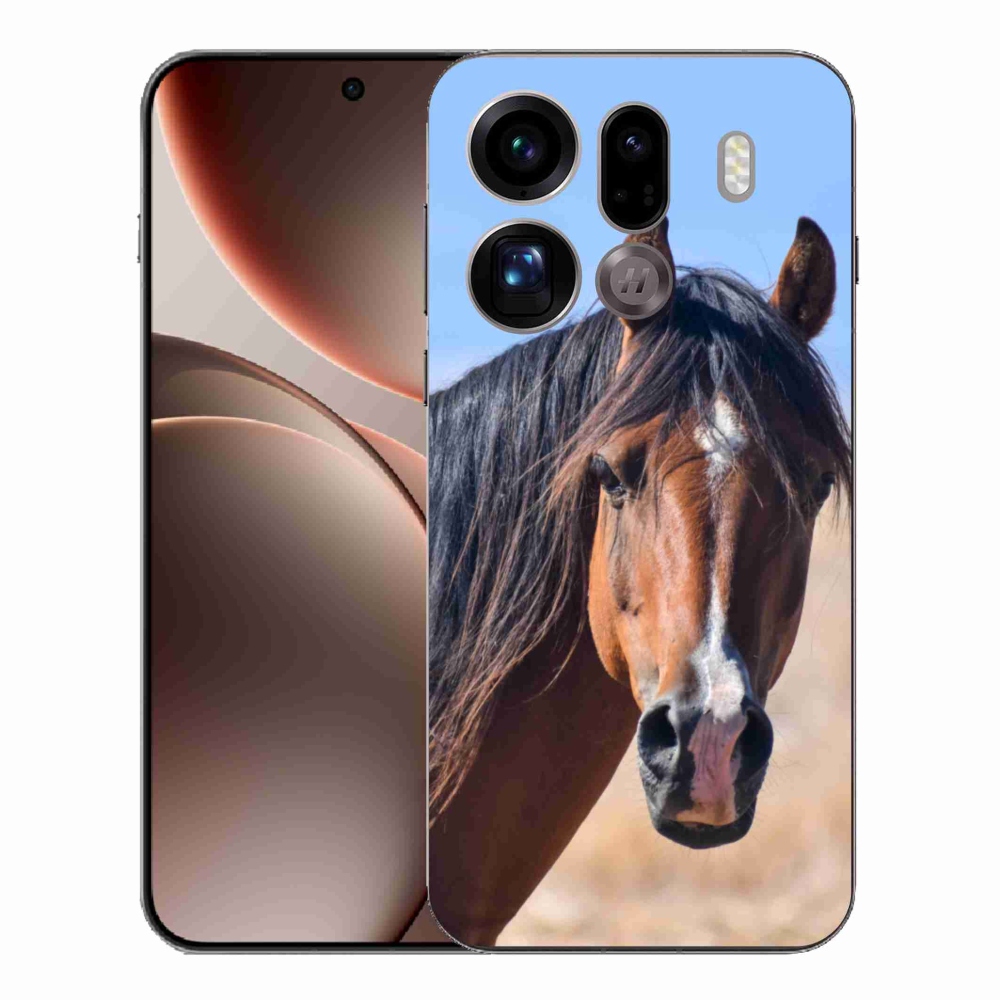 Gelový kryt mmCase na Oppo Find X9 Pro - klidný kůň