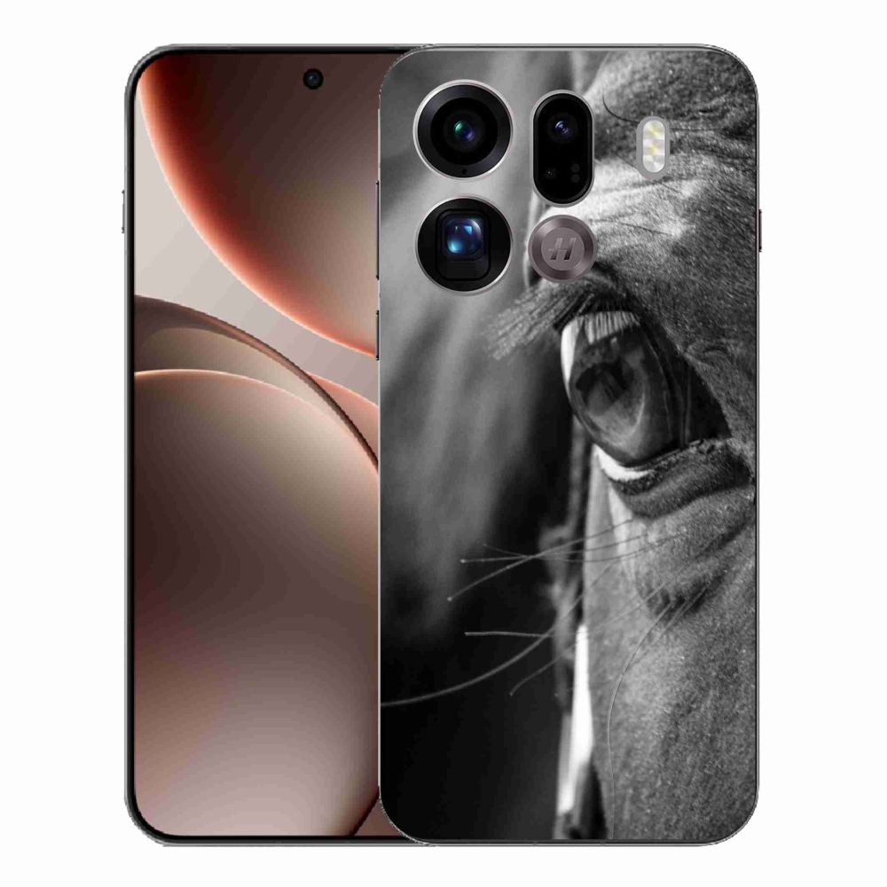 Gelový kryt mmCase na Oppo Find X9 Pro - koňský pohled