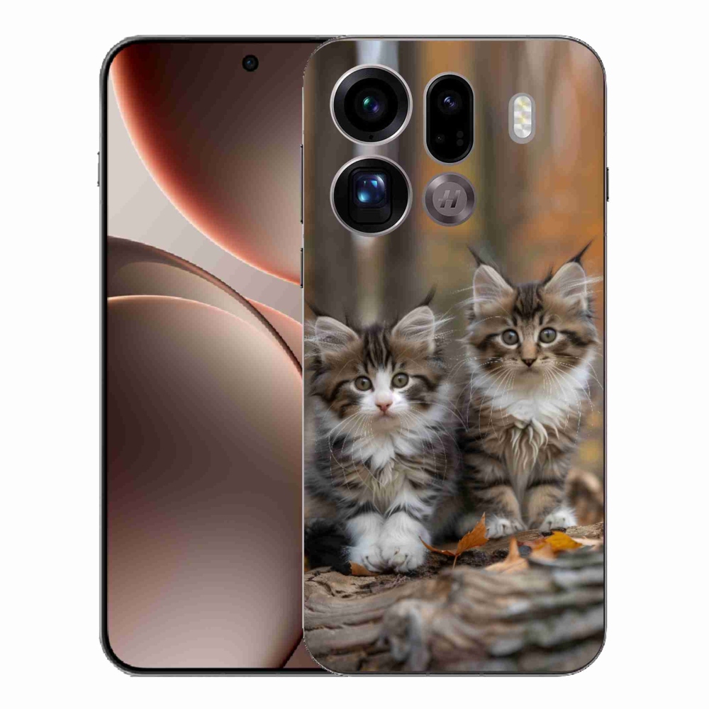 Gelový kryt mmCase na Oppo Find X9 Pro - kočičí duo 3