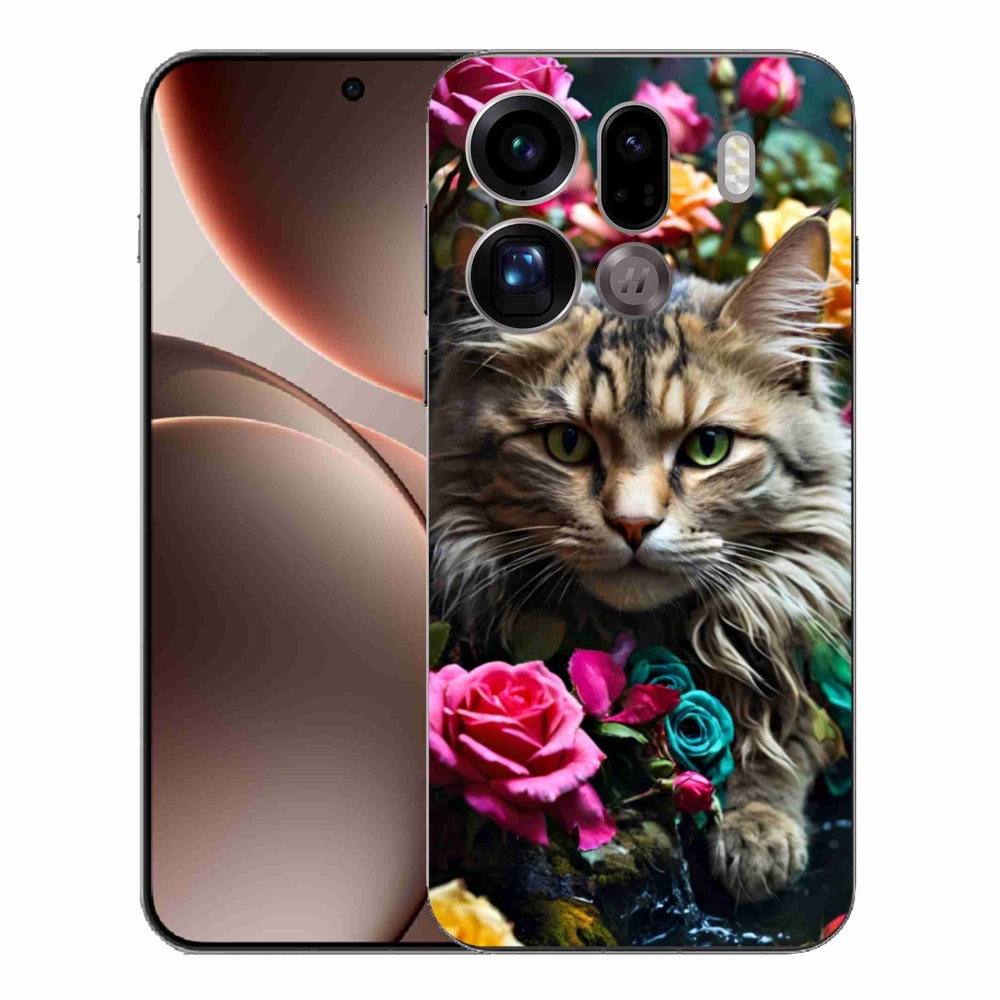 Gelový kryt mmCase na Oppo Find X9 Pro - kočíčí pohled 2