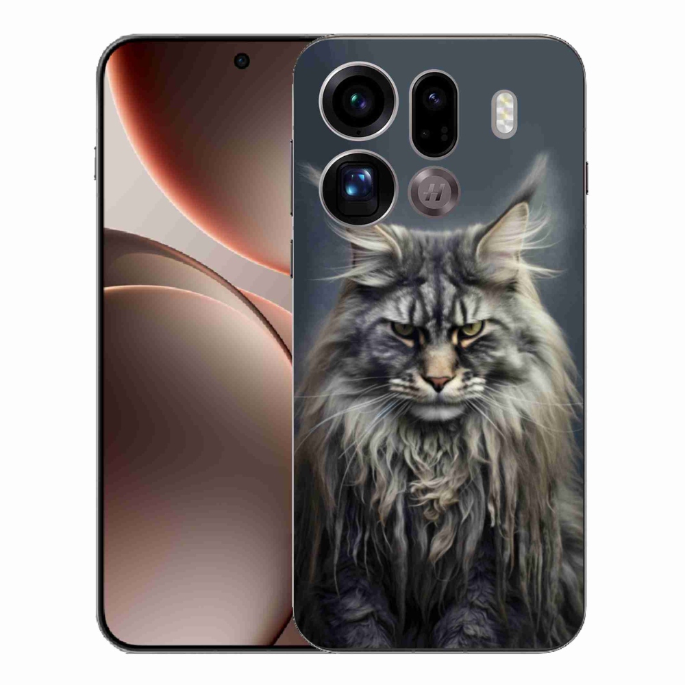 Gelový kryt mmCase na Oppo Find X9 Pro - kočíčí pohled 4