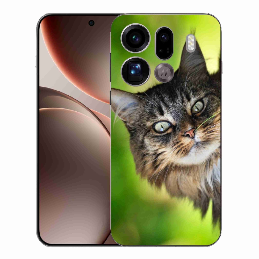 Gelový kryt mmCase na Oppo Find X9 Pro - kočka 3