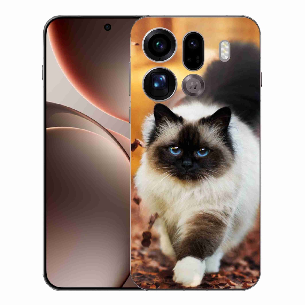 Gelový kryt mmCase na Oppo Find X9 Pro - kočka