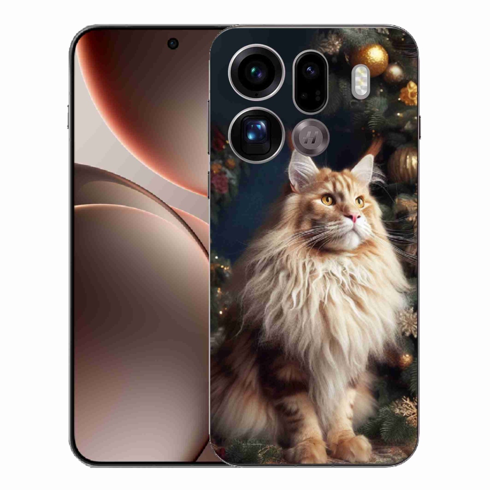 Gelový kryt mmCase na Oppo Find X9 Pro - kočka u stromku
