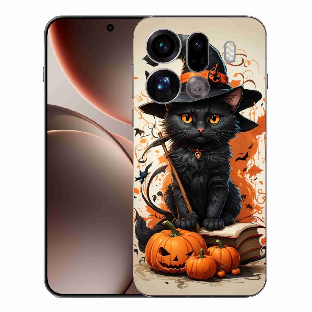 Gelový kryt mmCase na Oppo Find X9 Pro - kocour čaroděj