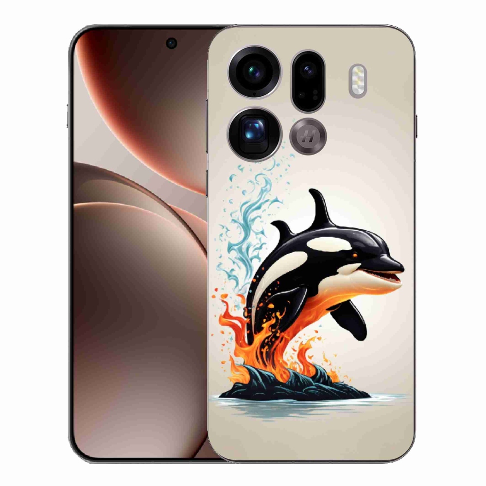 Gelový kryt mmCase na Oppo Find X9 Pro - kosatka