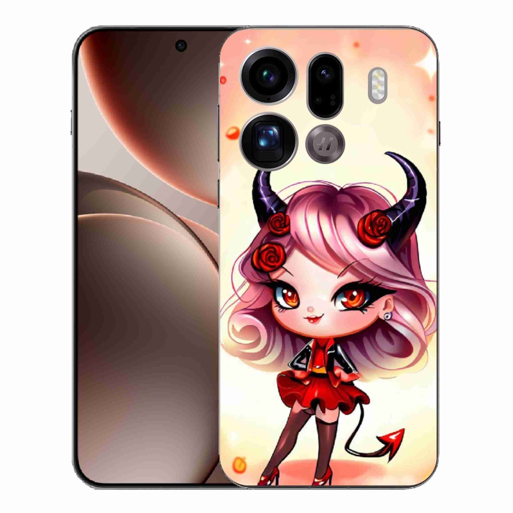 Gelový kryt mmCase na Oppo Find X9 Pro - kreslená čertice