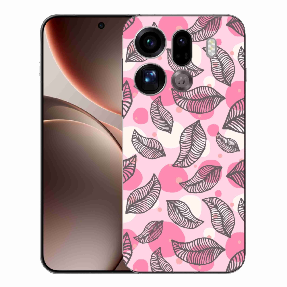 Gelový kryt mmCase na Oppo Find X9 Pro - kreslené padající listy