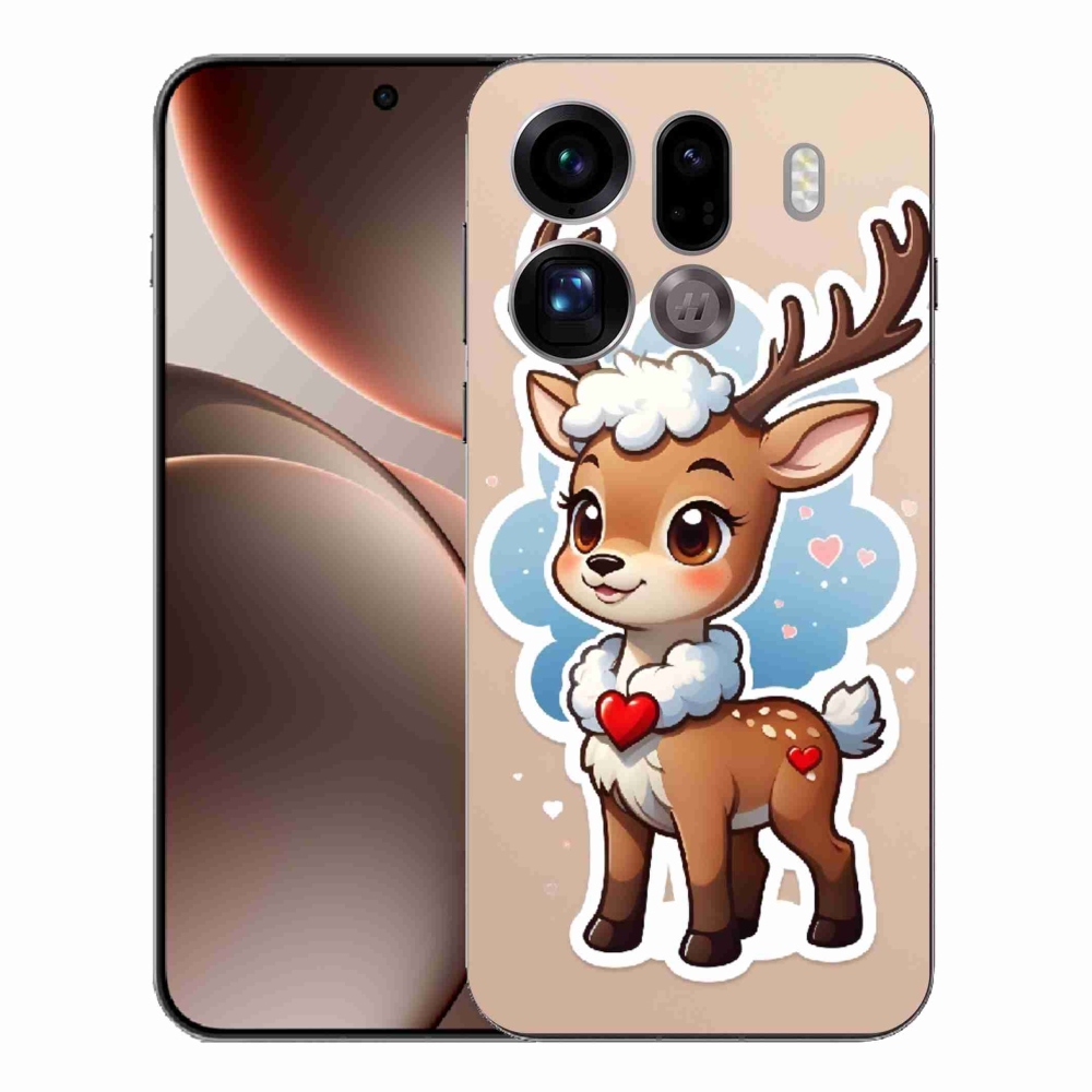 Gelový kryt mmCase na Oppo Find X9 Pro - kreslený sob