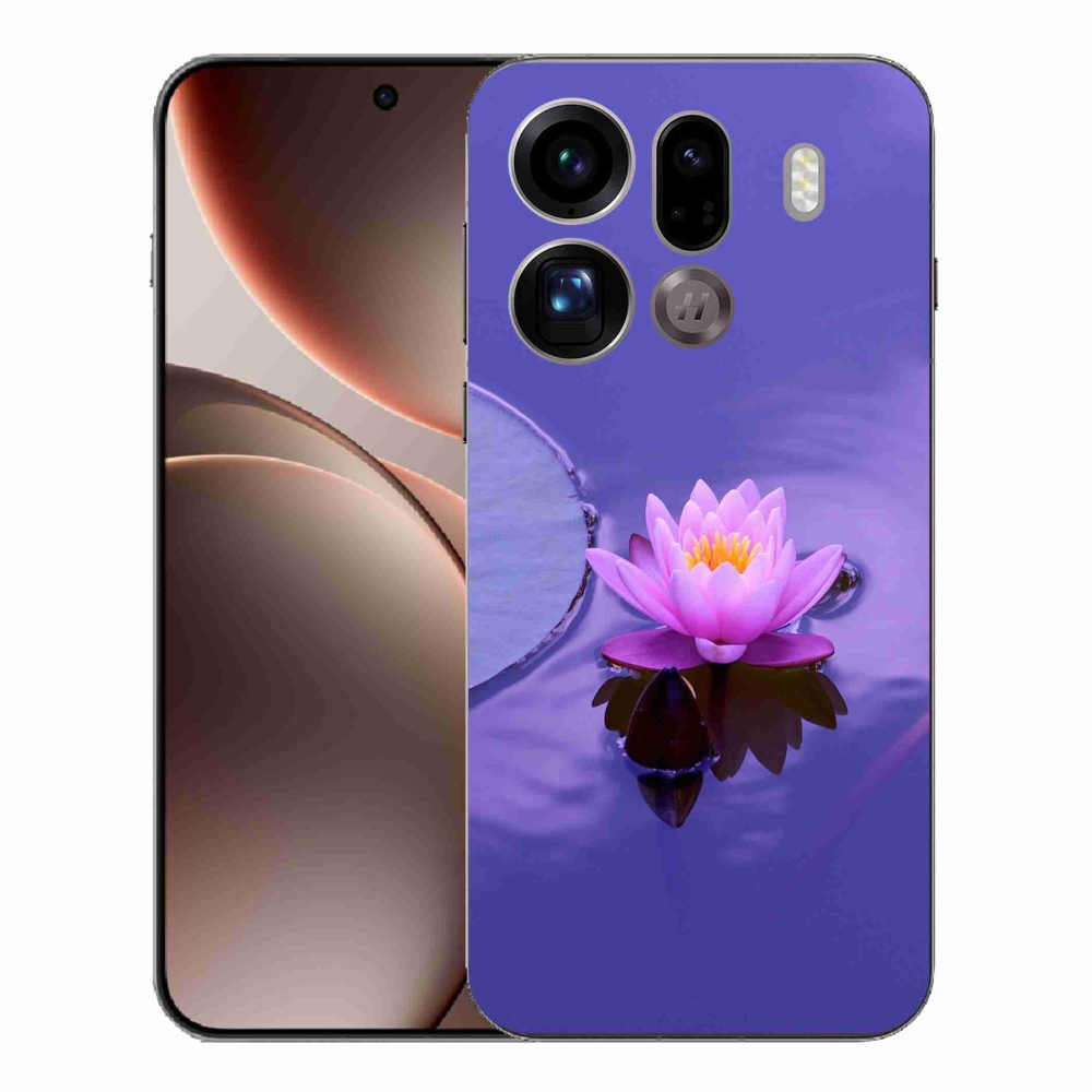 Gelový kryt mmCase na Oppo Find X9 Pro - květ na hladině