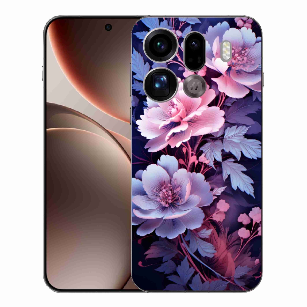 Gelový kryt mmCase na Oppo Find X9 Pro - květiny 11