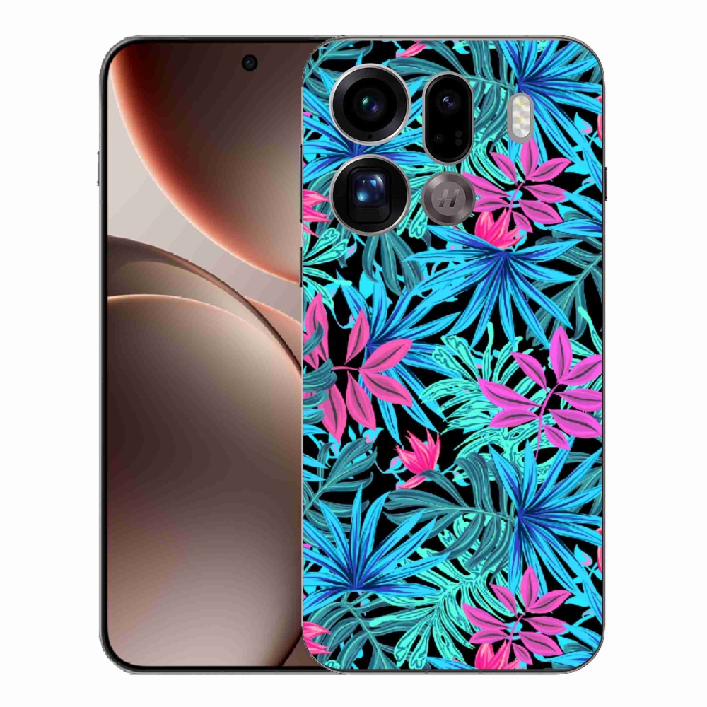 Gelový kryt mmCase na Oppo Find X9 Pro - květiny 3