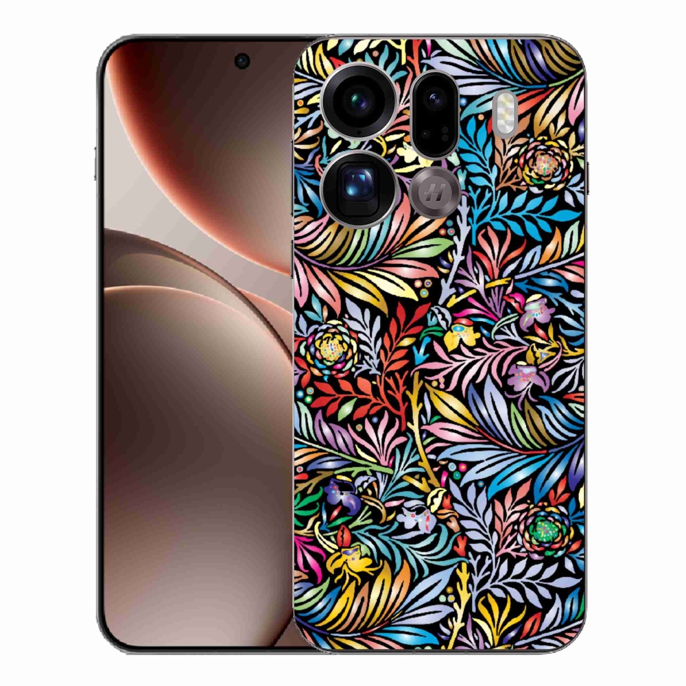 Gelový kryt mmCase na Oppo Find X9 Pro - květiny 5
