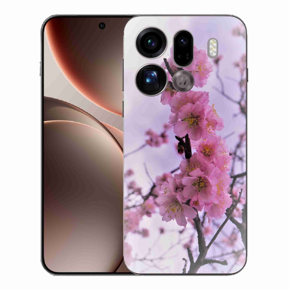 Gelový kryt mmCase na Oppo Find X9 Pro - květiny 7