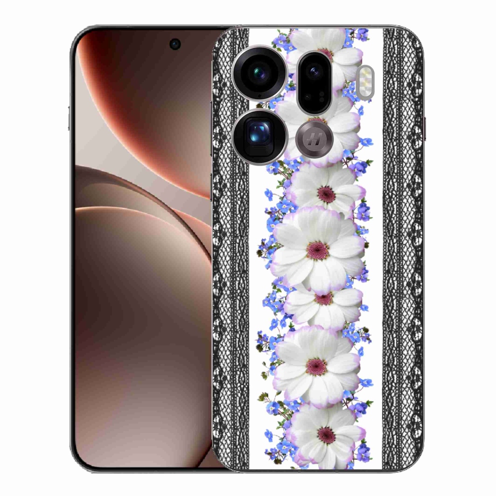 Gelový kryt mmCase na Oppo Find X9 Pro - květiny 8