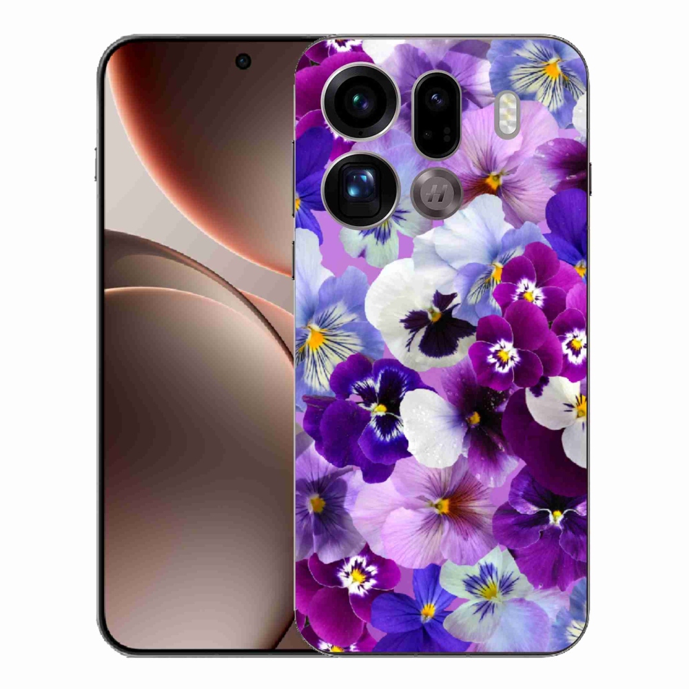 Gelový kryt mmCase na Oppo Find X9 Pro - květiny 9