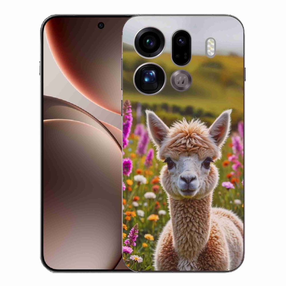 Gelový kryt mmCase na Oppo Find X9 Pro - lama na louce