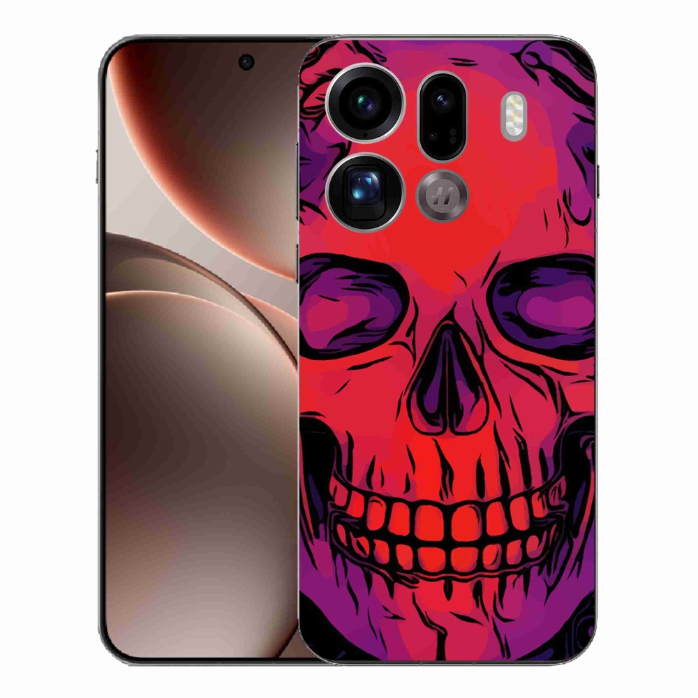Gelový kryt mmCase na Oppo Find X9 Pro - lebka