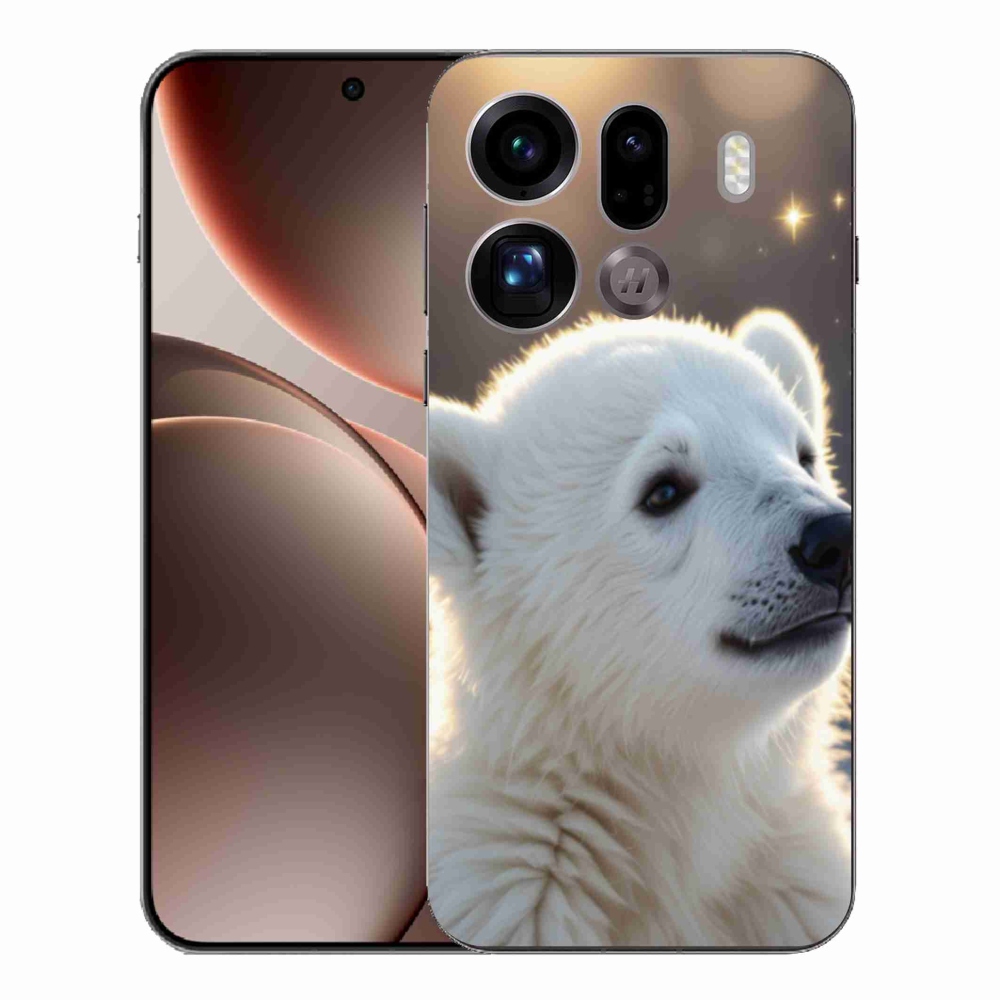 Gelový kryt mmCase na Oppo Find X9 Pro - lední medvěd