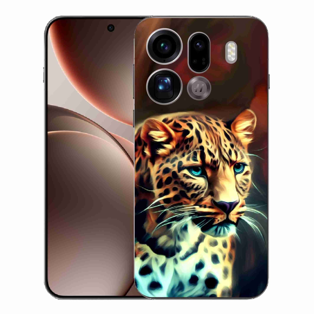 Gelový kryt mmCase na Oppo Find X9 Pro - leopard